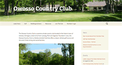 Desktop Screenshot of owossocountryclub.com